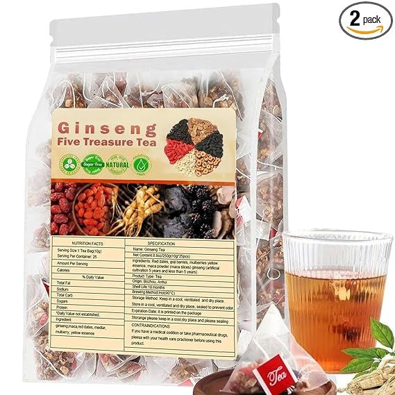 Boost Your Energy, Balance Your Body – Naturally! ✨ Ginseng 5 Treasure Herbal Tea