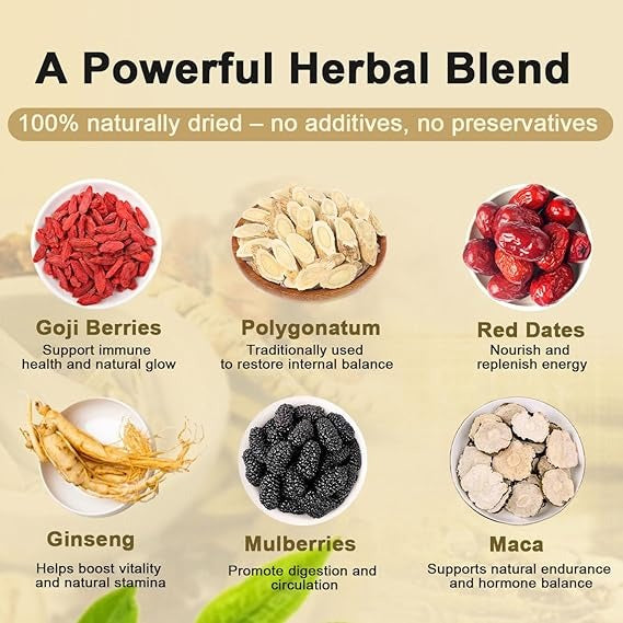 Boost Your Energy, Balance Your Body – Naturally! ✨ Ginseng 5 Treasure Herbal Tea